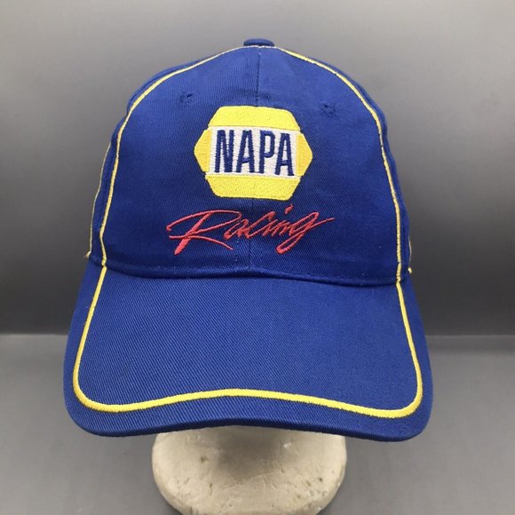 Nascar Napa Racing Team Hat Michael Waltrip Toyota Cap Blue Yellow #55 VGC - Picture 1 of 6